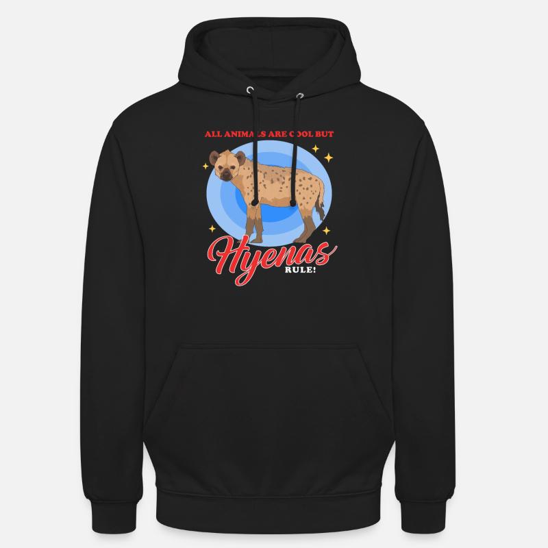 Hyäne Tüpfelhyäne Hyänen Geschenk - Unisex Hoodie - Schwarz