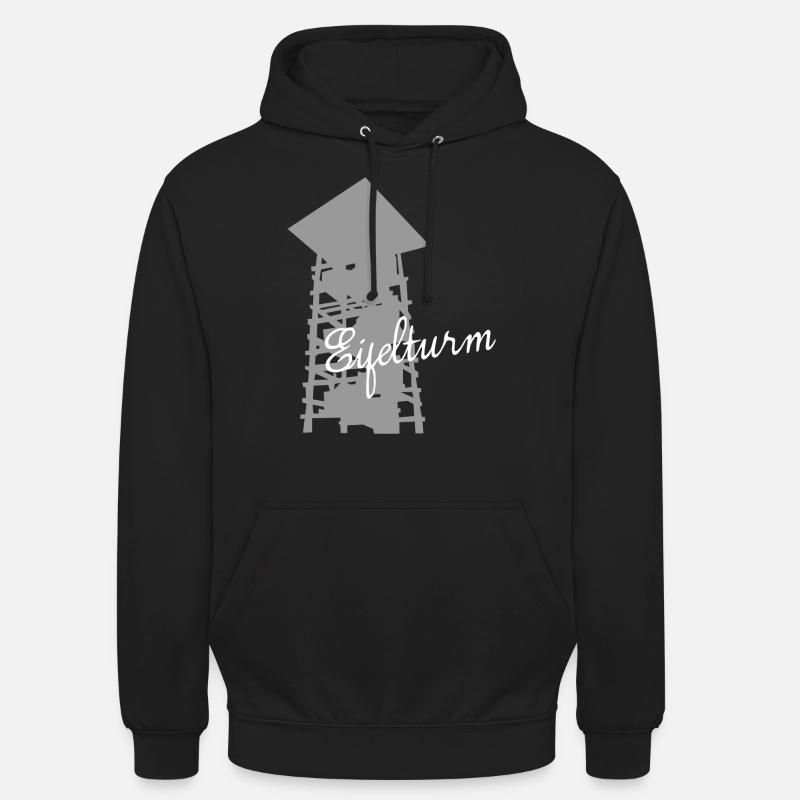 Eifel Eifeler Aussichtsturm Eifler - Unisex Hoodie - Schwarz