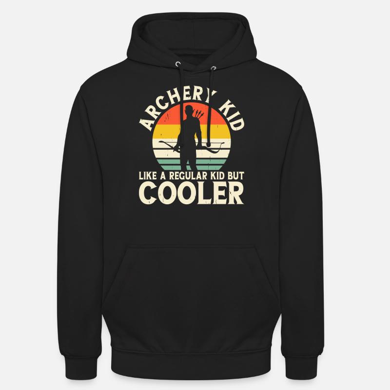 Archer Tir à l’arc - Sweat-shirt à capuche unisexe - noir