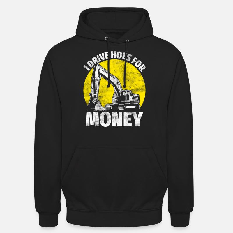 Funny Baggerfahrer HEO - Unisex Hoodie - Schwarz