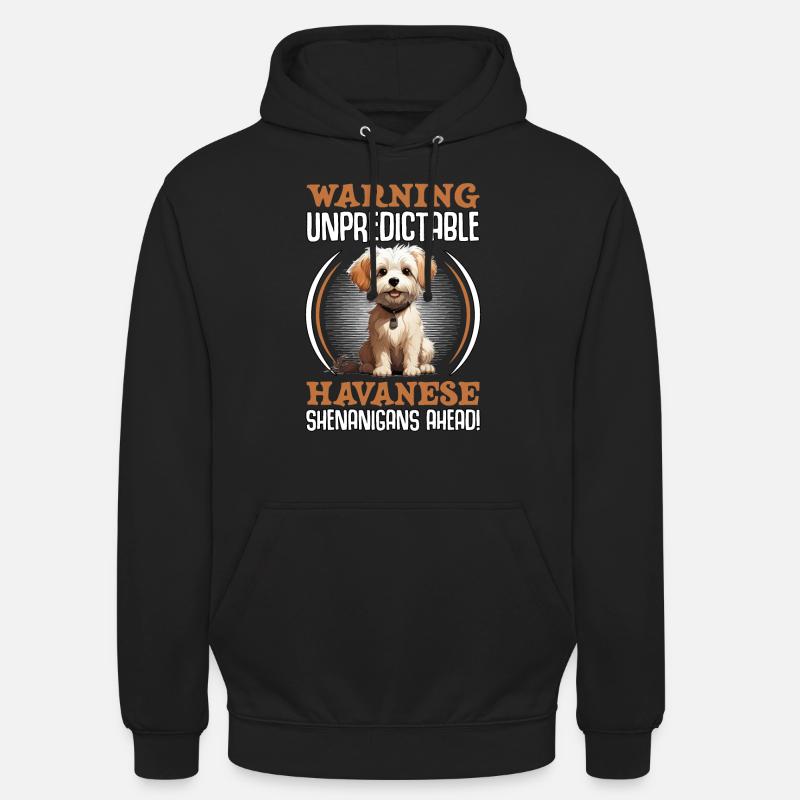 Warning unpredictable Havanese Shenanigans ahead - Unisex Hoodie - Schwarz
