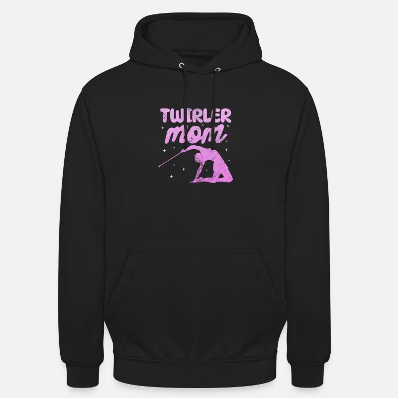 Baton Twirling - Sweat-shirt à capuche unisexe - noir