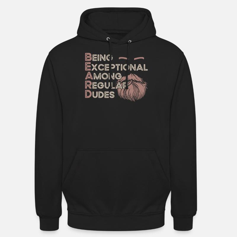 Beard Lover Bearded Man Ginger - Unisex Hoodie - Schwarz