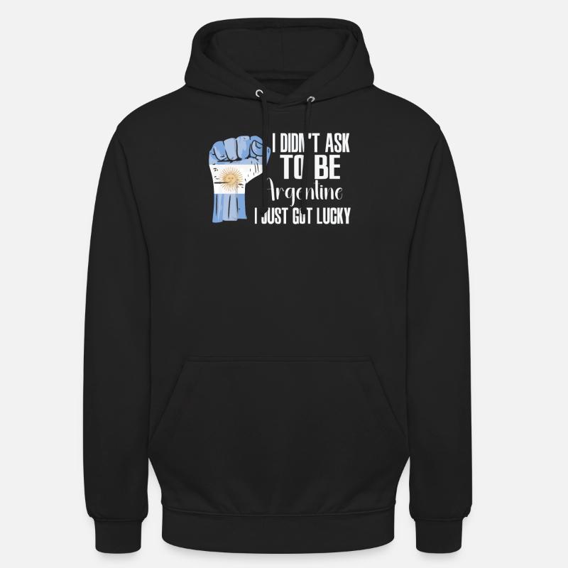 Fierté argentine Drapeau argentin - Sweat-shirt à capuche unisexe - noir