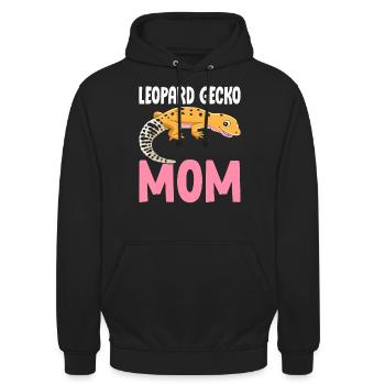 Eidechsenmama Reptil - Unisex Hoodie - Schwarz - Vorne - Alina (178cm) & Michal (187cm)