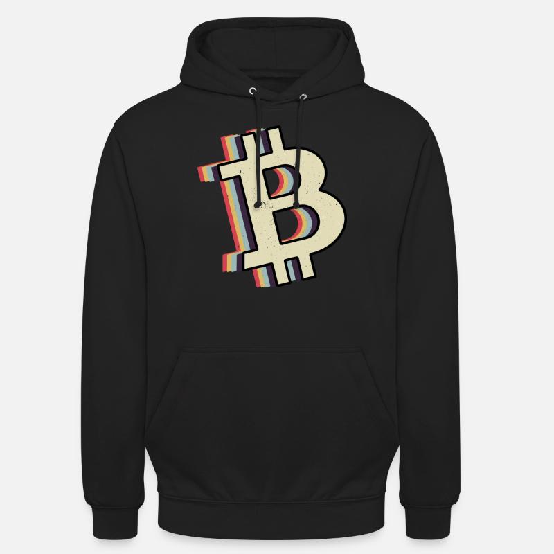 Bitcoin Krypto Kryptowährung - Unisex Hoodie - Schwarz