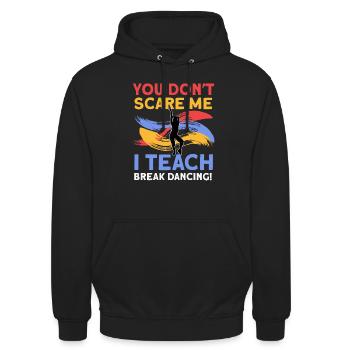Breakdancing - Unisex Hoodie - Schwarz - Vorne - Alina (178cm) & Michal (187cm)