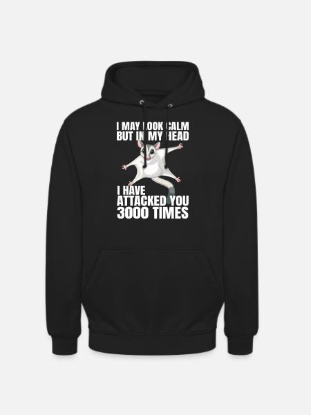 Sugar Glider Flughörnchen - Unisex Hoodie - Schwarz