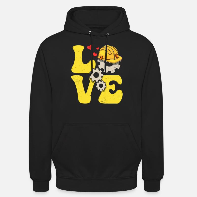 Engineer Engineering LOVE - Unisex Hoodie - black