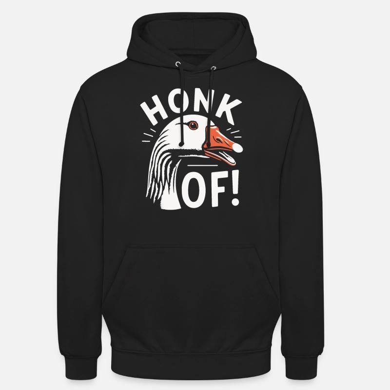 Honk Off – Geese Meme - Unisex Hoodie - black