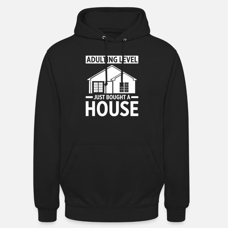 Neuer Hauseigentümer Hauseigentümer - Unisex Hoodie - Schwarz