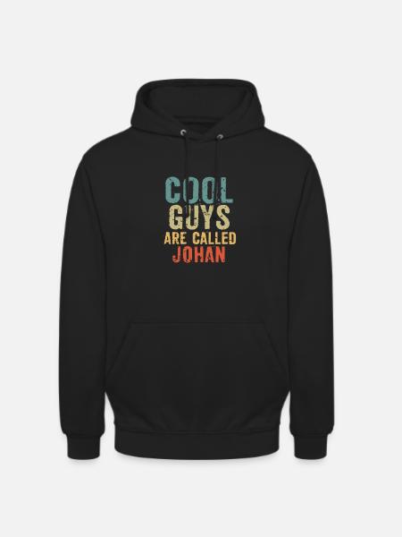 Cool guys are called johan - Unisex Hoodie - black
