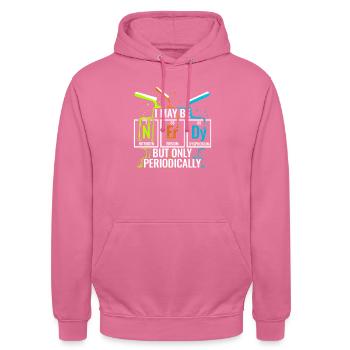 Chemistry Nerd Chemist Chemical Laboratory Assistant Student - Unisex Hoodie - pink - Front - Alina (178cm) & Michal (187cm)