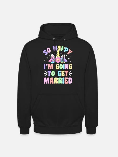 Wedding Bridal Shower - Unisex Hoodie - black