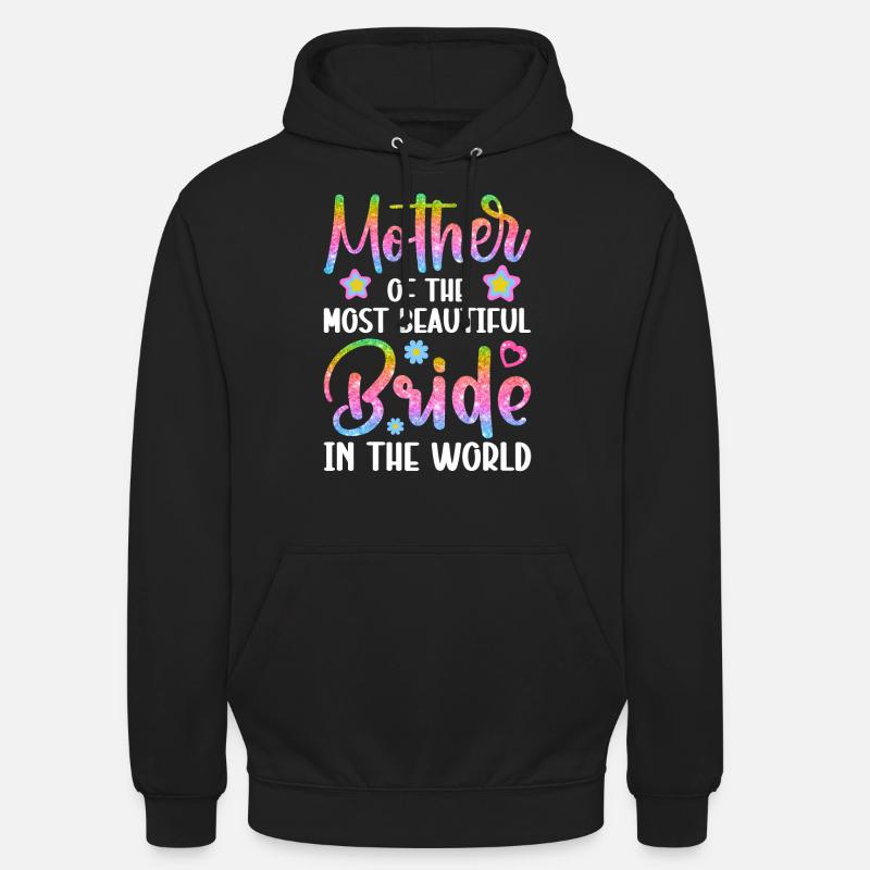Douche nuptiale de mariage - Sweat-shirt à capuche unisexe - noir