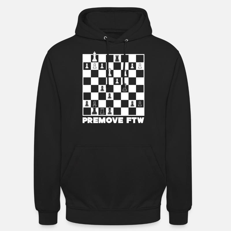 Échecs Premove Premoving - Sweat-shirt à capuche unisexe - noir