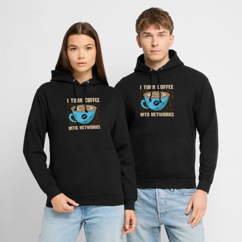Network Engineer I Turn Coffee Into Programmer Unisex Hoodie