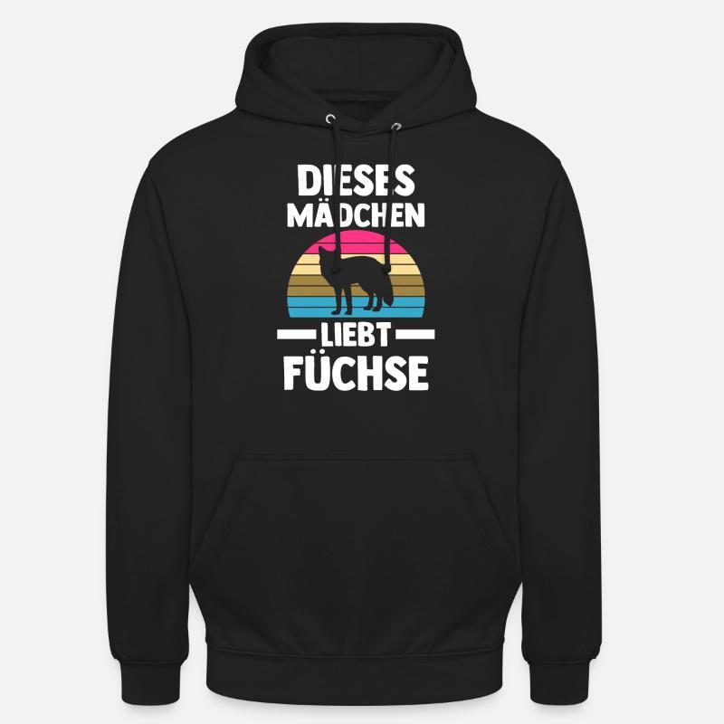 Fuchs - Unisex Hoodie - Schwarz