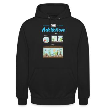 Aquarium - Unisex Hoodie - black - Front - Alina (178cm) & Michal (187cm)