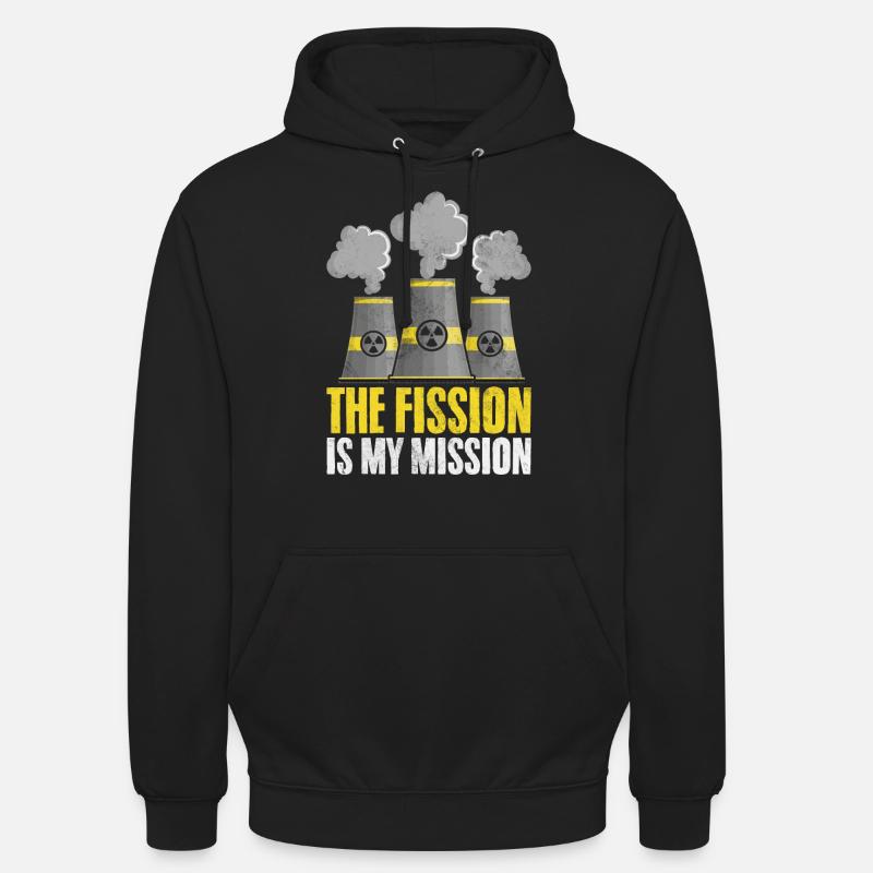 Centrale nucléaire à combustible nucléaire - Sweat-shirt à capuche unisexe - noir