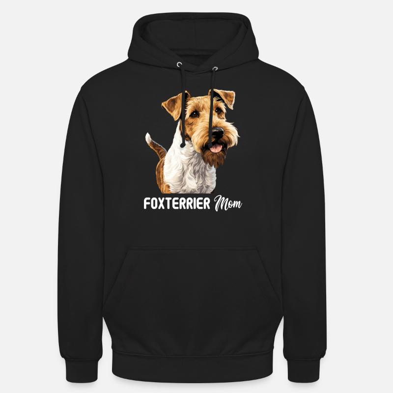 Chien Fox Terrier - Sweat-shirt à capuche unisexe - noir