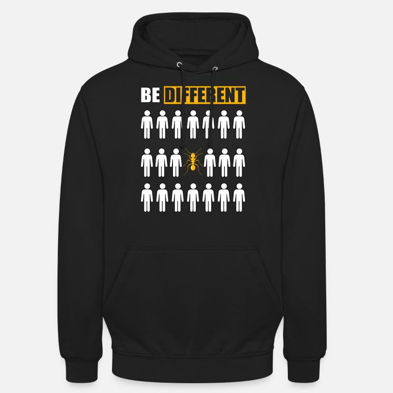 Be Different Ameise - Unisex Hoodie - Schwarz
