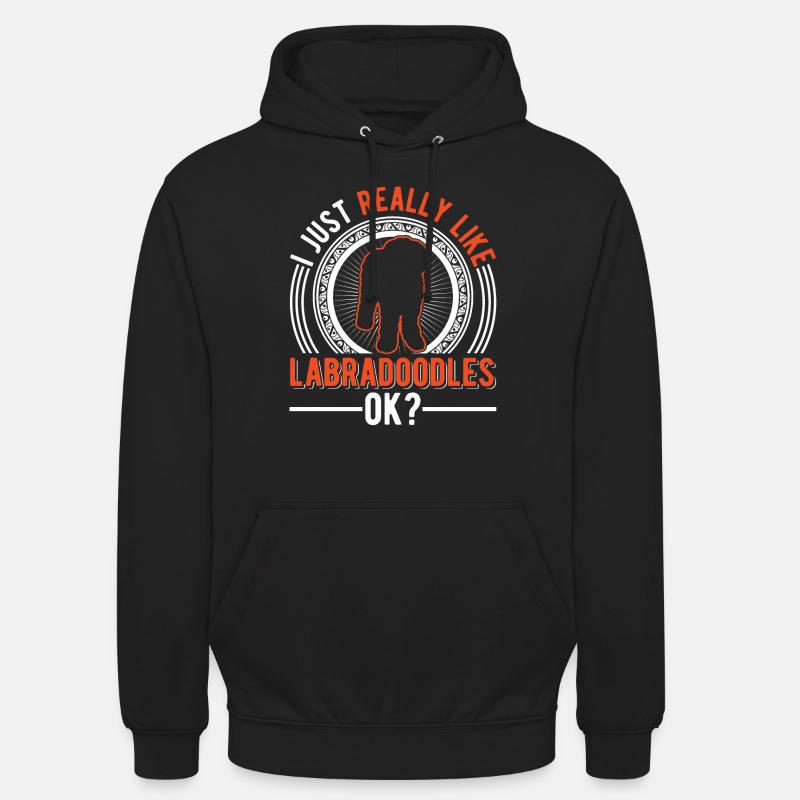 J’aime bien les Labradoodles - Sweat-shirt à capuche unisexe - noir