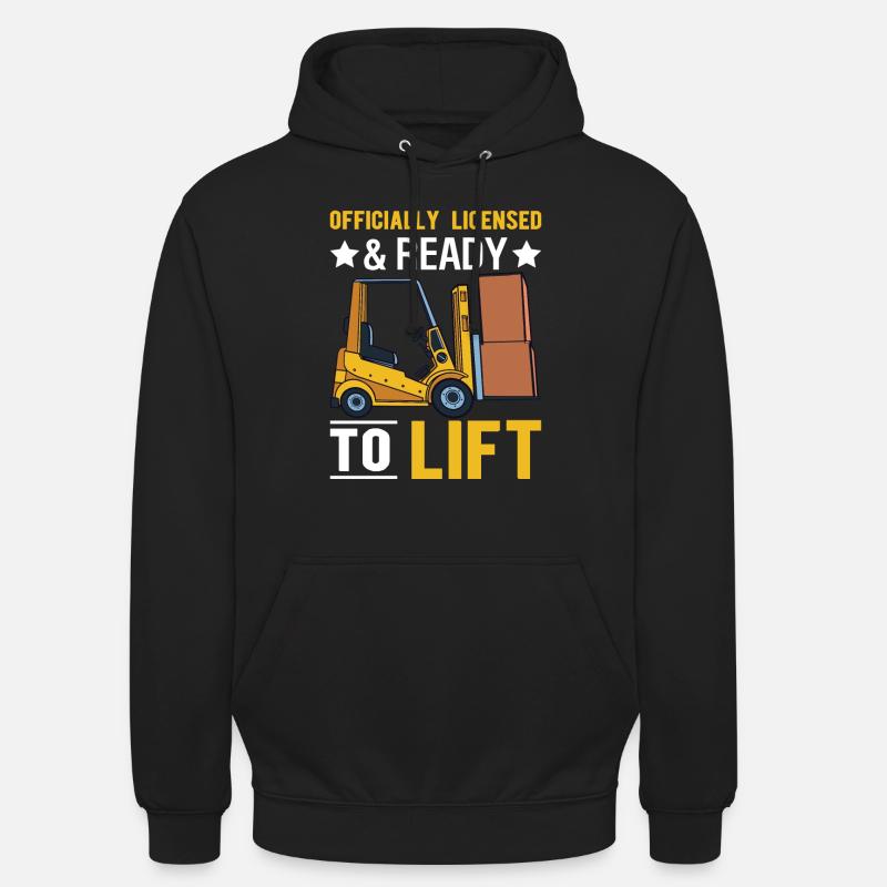 Gabelstaplerfahrer Gabelstaplerfahrer - Unisex Hoodie - Schwarz