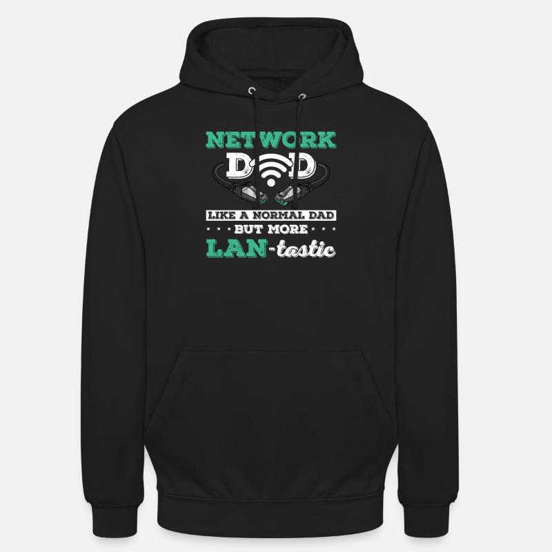 Administrateur réseau Administrateur système Réseau - Sweat-shirt à capuche unisexe - noir