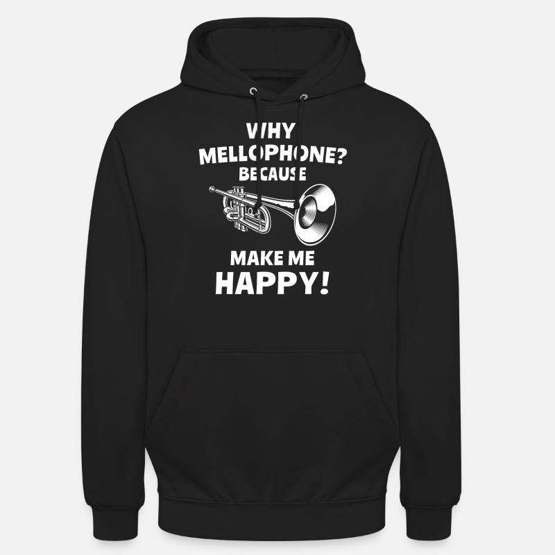 Mellophoniste - Sweat-shirt à capuche unisexe - noir