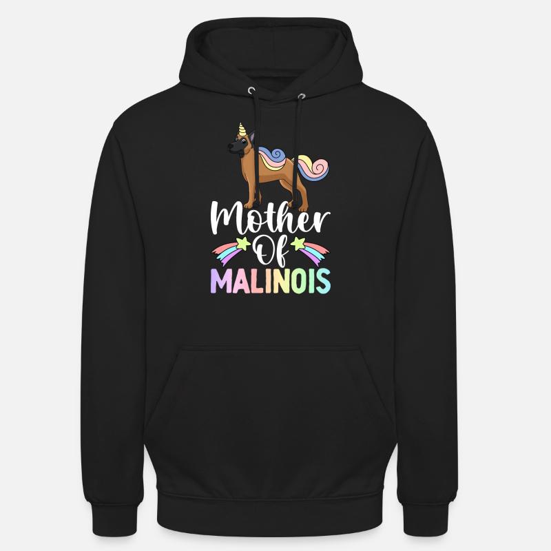Belgischer Malinois Mutterhund - Unisex Hoodie - Schwarz