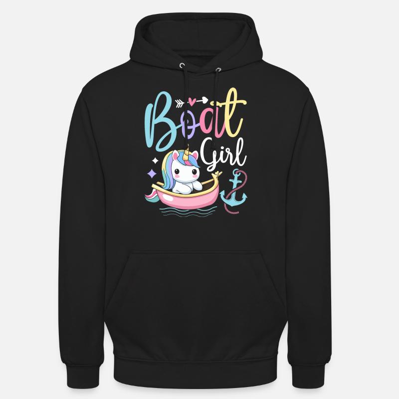 Bootfahren Bootsführer Bootsfahrer - Unisex Hoodie - Schwarz