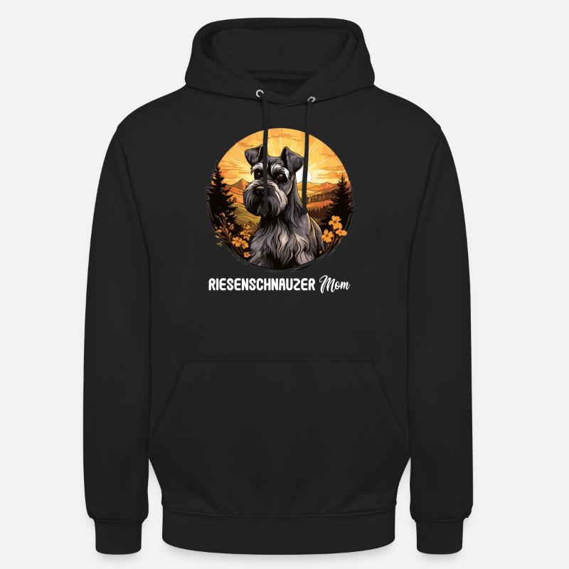 Schnauzer géant - Sweat-shirt à capuche unisexe - noir