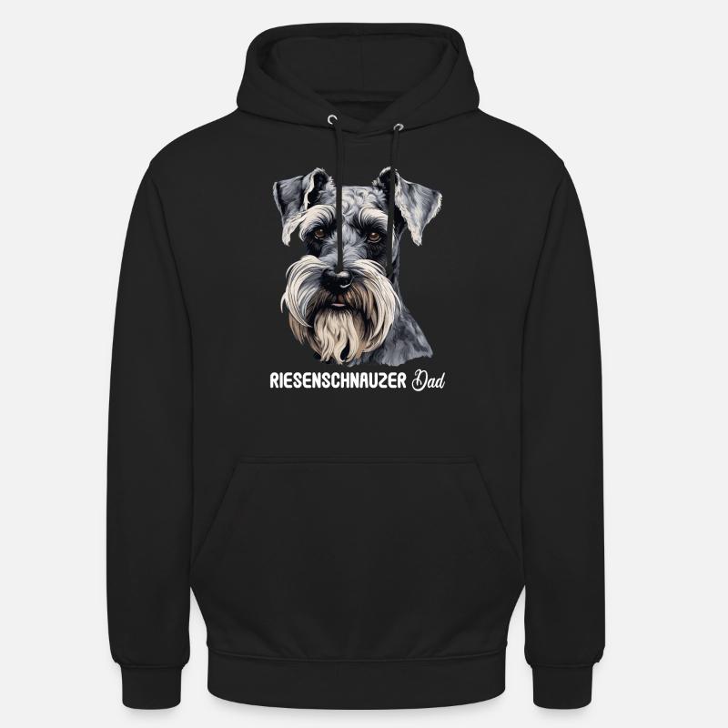 Schnauzer géant - Sweat-shirt à capuche unisexe - noir