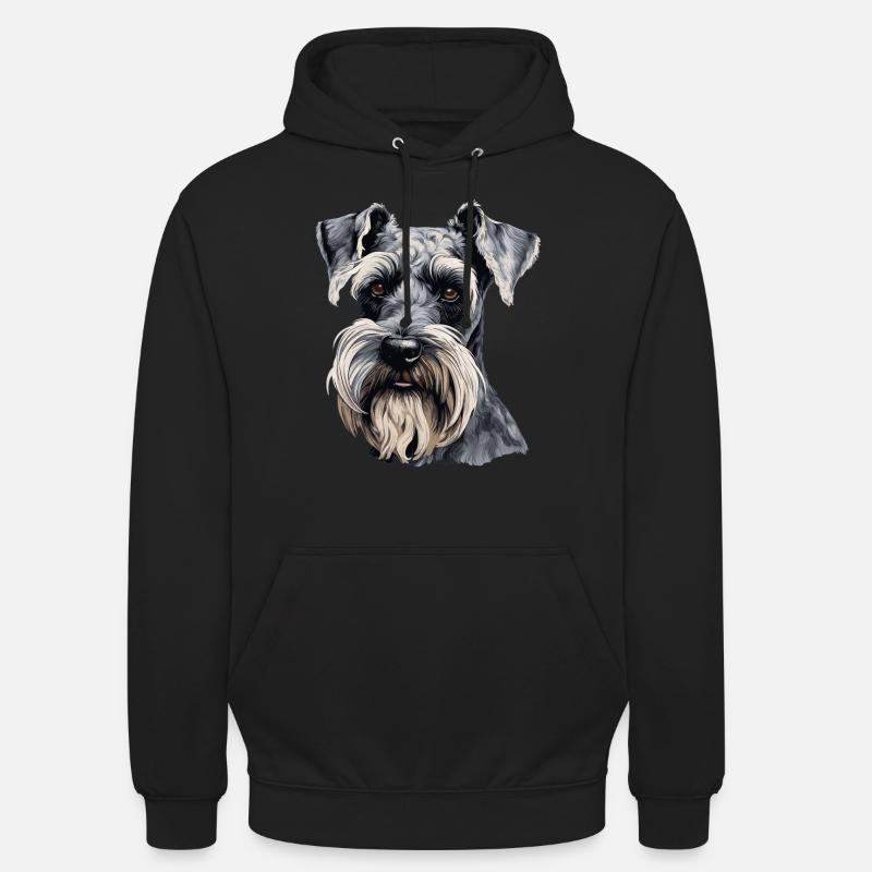 Schnauzer géant - Sweat-shirt à capuche unisexe - noir