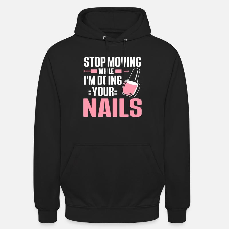 Nageltechniker Nagelstudio Nail Tech - Unisex Hoodie - Schwarz
