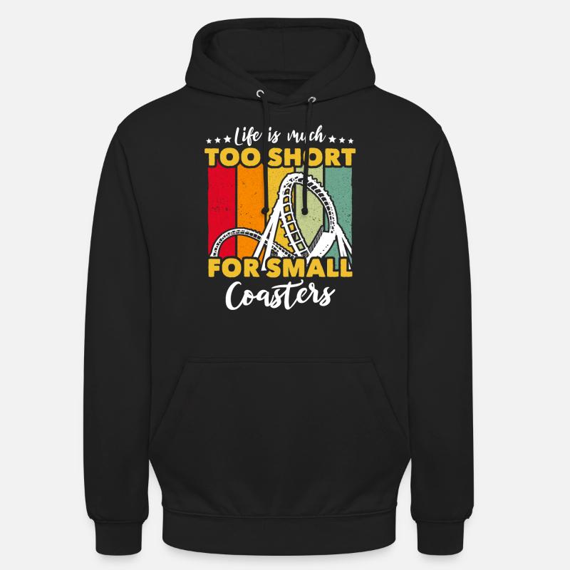 Roller Coaster Roller Coaster Lovers - Unisex Hoodie - black