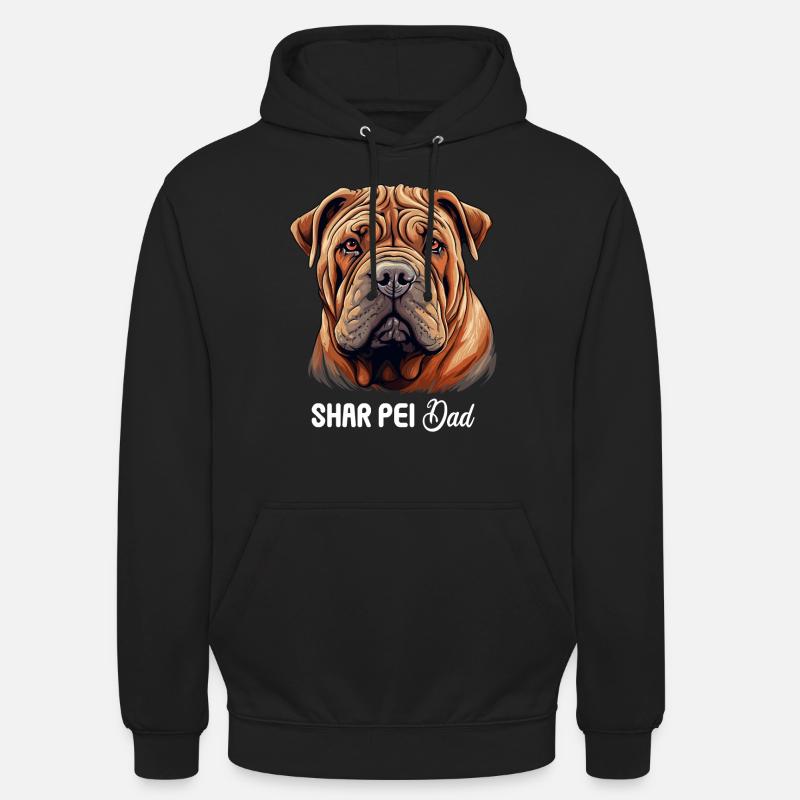 Shar Pei - Sweat-shirt à capuche unisexe - noir