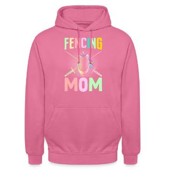 Fencer Foil Saber Girl - Unisex Hoodie - pink - Front - Alina (178cm) & Michal (187cm)