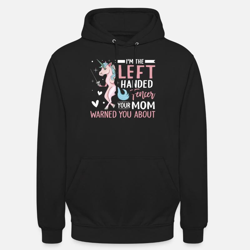 Fechtmädchen - Unisex Hoodie - Schwarz