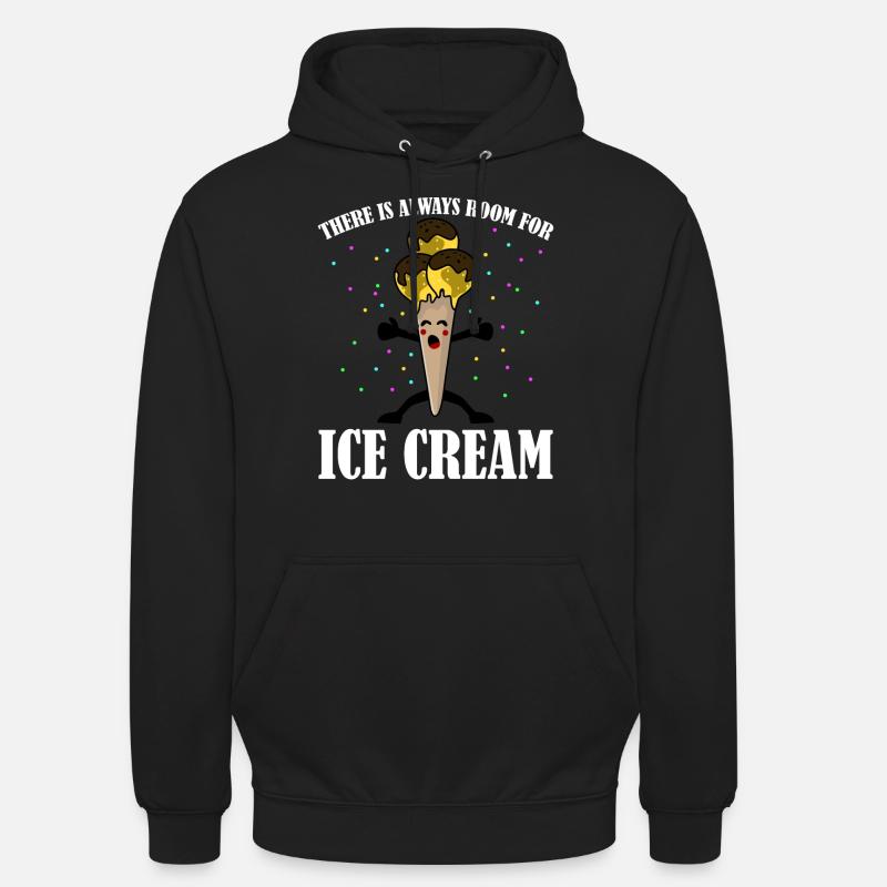 Crème glacée Blague Crème glacée - Sweat-shirt à capuche unisexe - noir