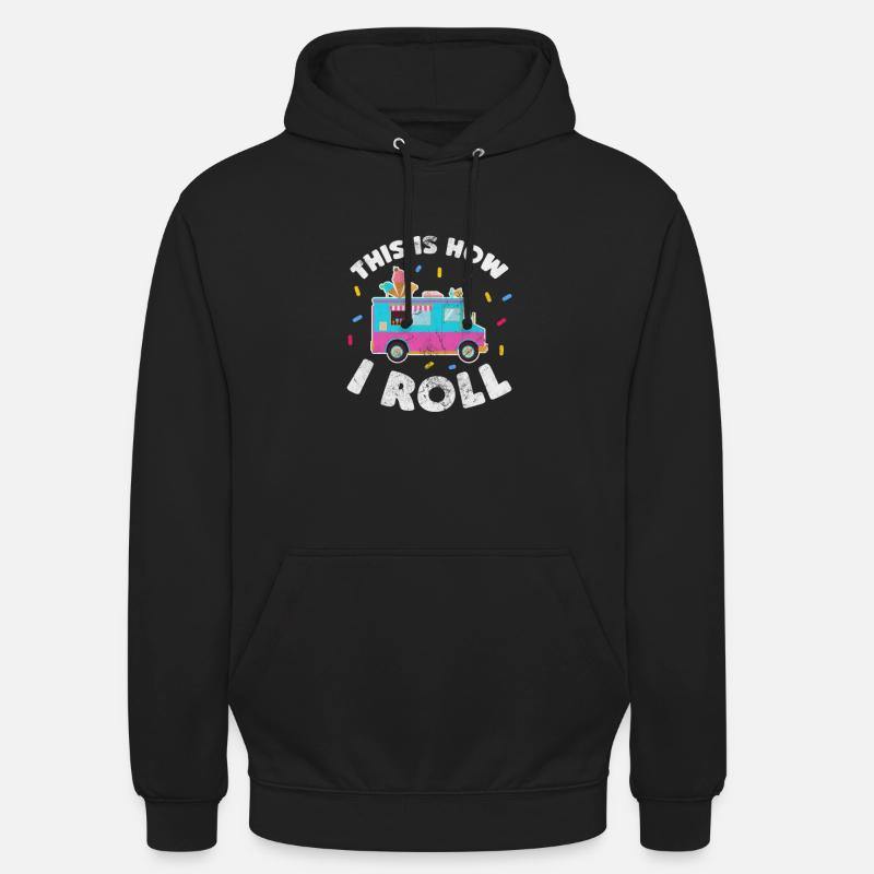 Glace - Sweat-shirt à capuche unisexe - noir