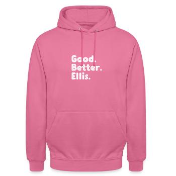 Good better Ellis - Unisex Hoodie - pink - Front - Alina (178cm) & Michal (187cm)