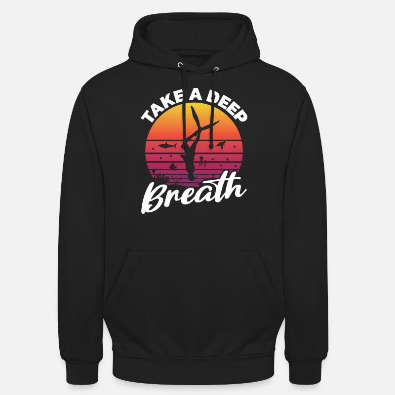 Plongée, Apnée Plongée, Apnée No Limit Apnée Apnée - Sweat-shirt à capuche unisexe - noir