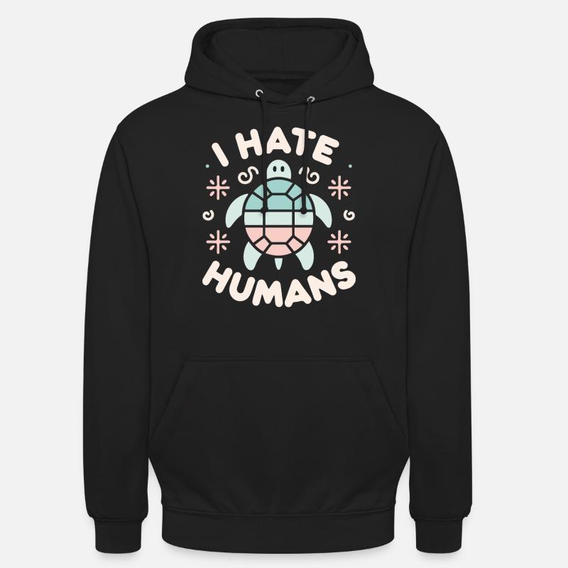 Turtle Sea Turtle Turtle Animal - Unisex Hoodie - black