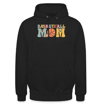 Groovy Mommy - Unisex Hoodie - Schwarz - Vorne - Alina (178cm) & Michal (187cm)