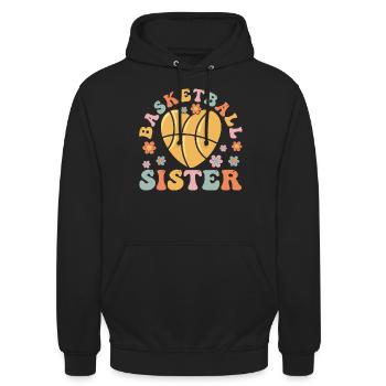 Groovy Sis - Unisex Hoodie - Schwarz - Vorne - Alina (178cm) & Michal (187cm)