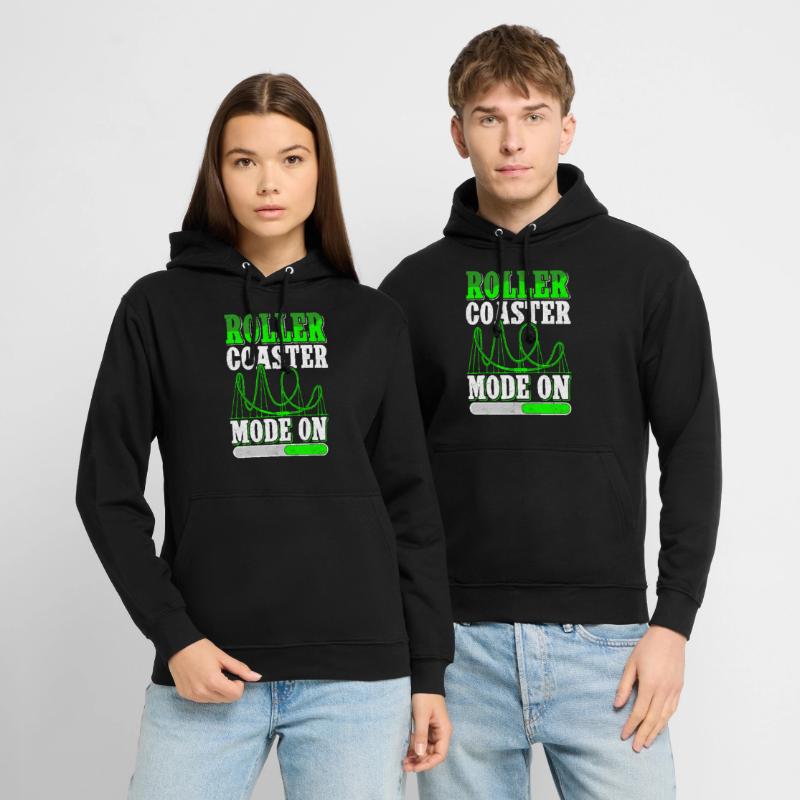 Achterbahn Roller Coaster Rollercoaster Geschenk Unisex Hoodie