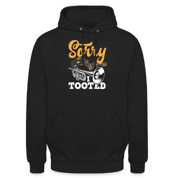 Trompete Trompeter Trompeten Spieler - Unisex Hoodie - Schwarz - Vorne - Alina (178cm) & Michal (187cm)