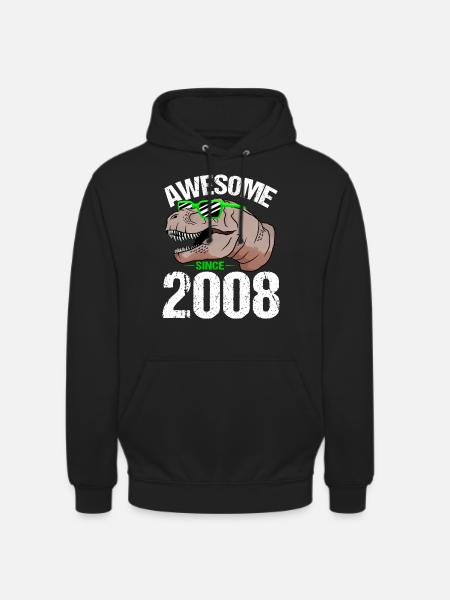 Dino-Star Feierlaune Top Geschenkidee - Unisex Hoodie - Schwarz